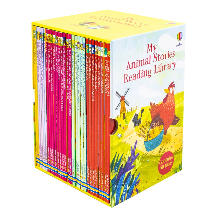 Usborne My Animal Stories Reading Library 30-Book Collection Box Set – Educational & Fun Animal Tales for Young Readers, Perfect for Kids' Learning