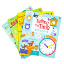 Maths Activity Set 4 Books Collection Set (Addition and subtraction, Times Tables, Telling the Time & Multiplying and dividing)