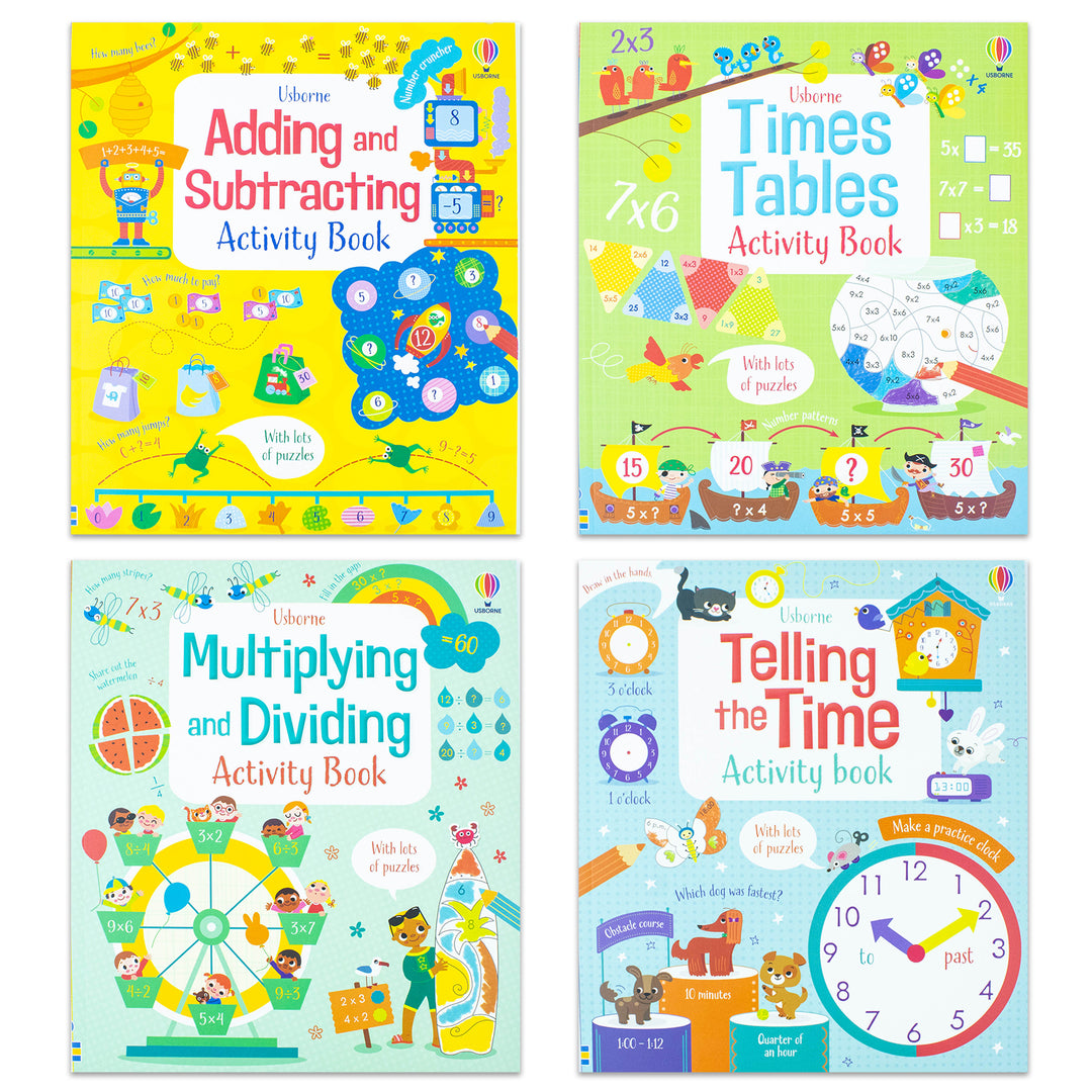 Installed Math Book 4 Book Maths Set for Children: Learn Addition, Subtraction and More ...