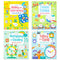 Maths Activity 4-Book Collection Set | Addition, Subtraction, Times Tables, Telling Time & Multiplication | Fun & Interactive Learning for 7+ years