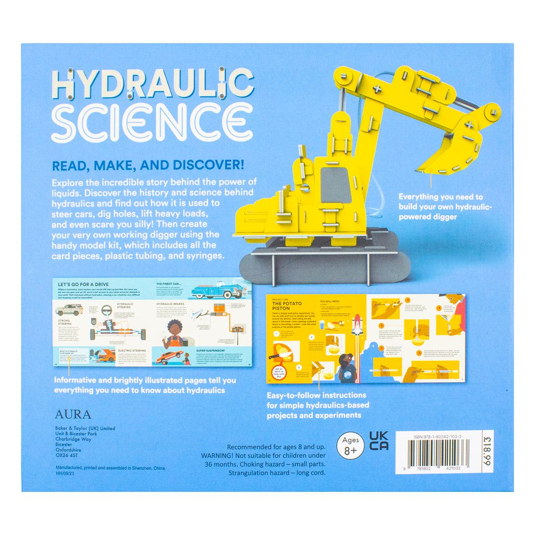 Hydraulic Magnetic Science Kit and Learn About Liquid Forces | Build, Experiment & Discover the Power of Hydraulics | STEM Learning Set for Kids