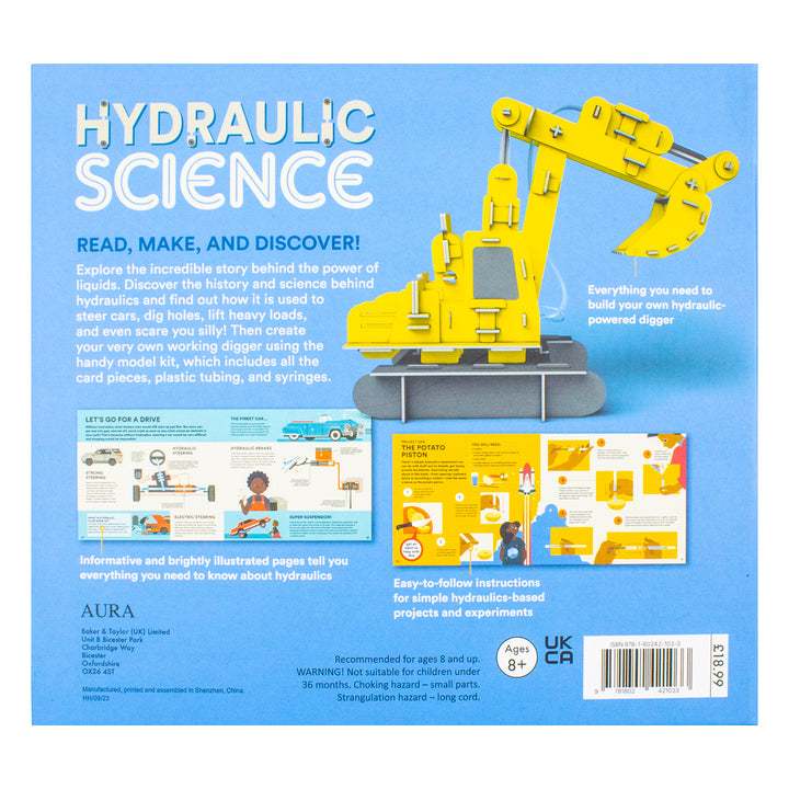 Hydraulic Magnetic Science Kit and Learn About Liquid Forces | Build, Experiment & Discover the Power of Hydraulics | STEM Learning Set for Kids