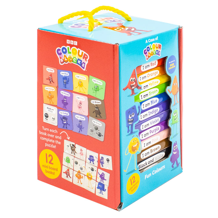 A Case of Colourblocks 12 Mini Books Collection Boxset (I am Red, I am Blue, I am Yellow, I am Green, I am Orange, I am Purple, I am Pink, I am Brown, Black and White, I am Indigo, I am Violet and Grey)