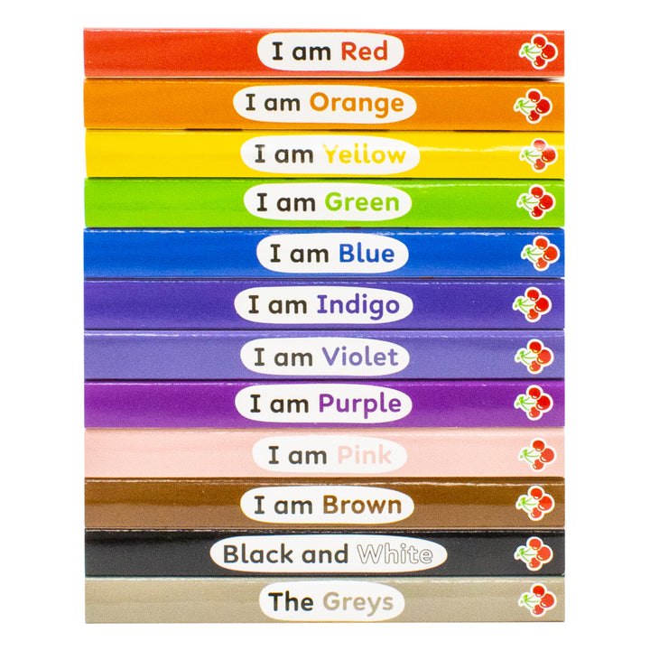 A Case of Colourblocks 12 Mini Books Collection Boxset (I am Red, I am Blue, I am Yellow, I am Green, I am Orange, I am Purple, I am Pink, I am Brown, Black and White, I am Indigo, I am Violet and Grey)