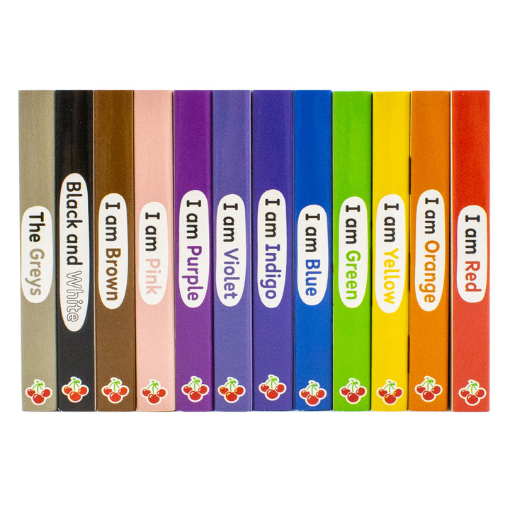 A Case of Colourblocks 12 Mini Books Collection Boxset (I am Red, I am Blue, I am Yellow, I am Green, I am Orange, I am Purple, I am Pink, I am Brown, Black and White, I am Indigo, I am Violet and Grey)
