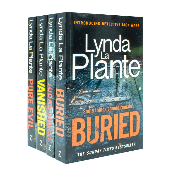 Detective Jack Warr Series & Pure Evil 4 Books Collection Set By Lynda La Plante (Judas Horse, Pure Evil, Vanished, Buried)