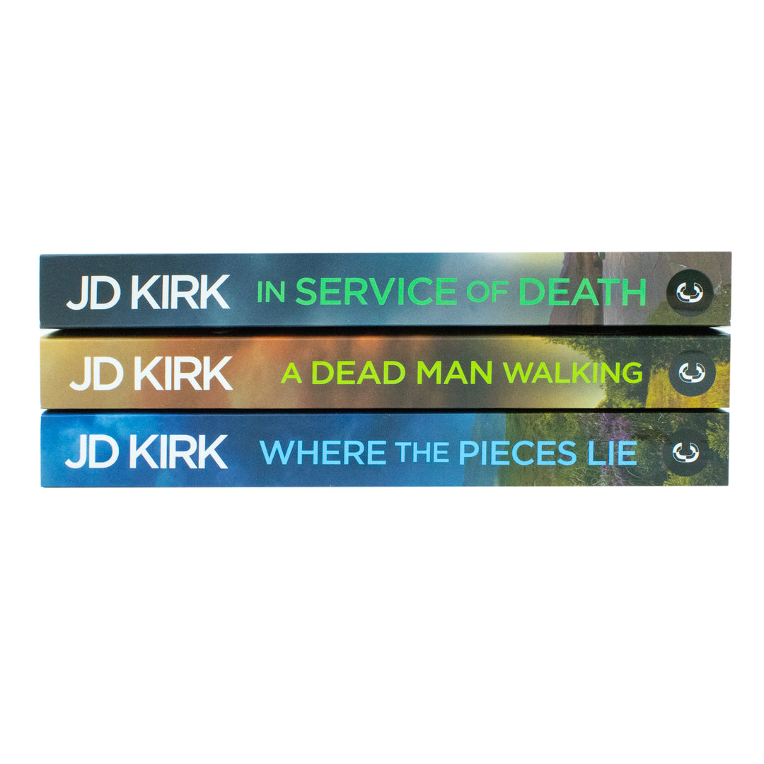 DCI Logan Crime Thrillers Collection 3 Book Set By JD Kirk Vol: 17-19 ( A Dead man Walking,In Service Of Death,Where The Pieces Lie )