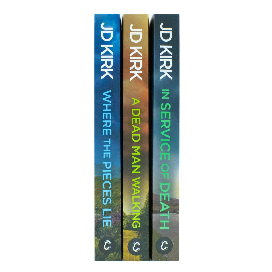 DCI Logan Crime Thrillers Collection 3 Book Set By JD Kirk Vol: 17-19 ( A Dead man Walking,In Service Of Death,Where The Pieces Lie )