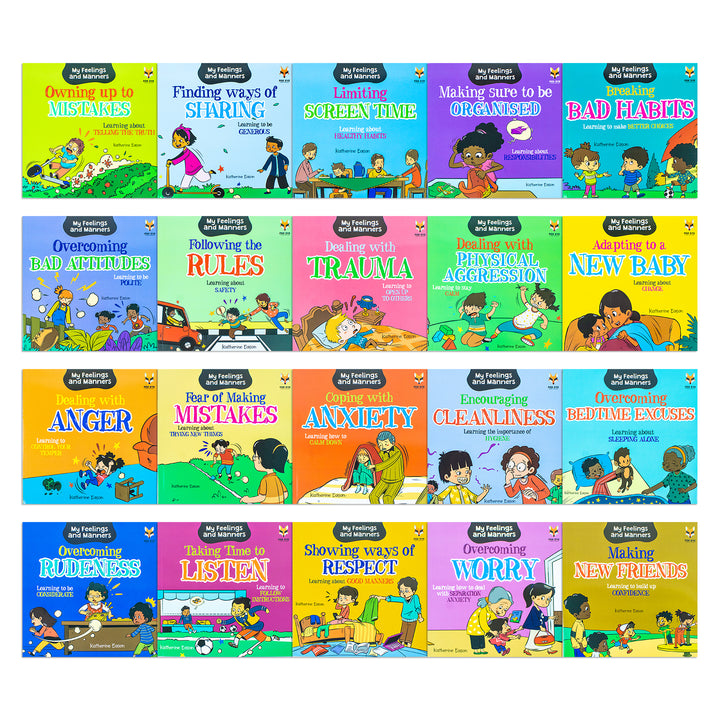 My Feelings and Manners Library 20 Children Books Box set Collection Behaviour Emotions ADHD
