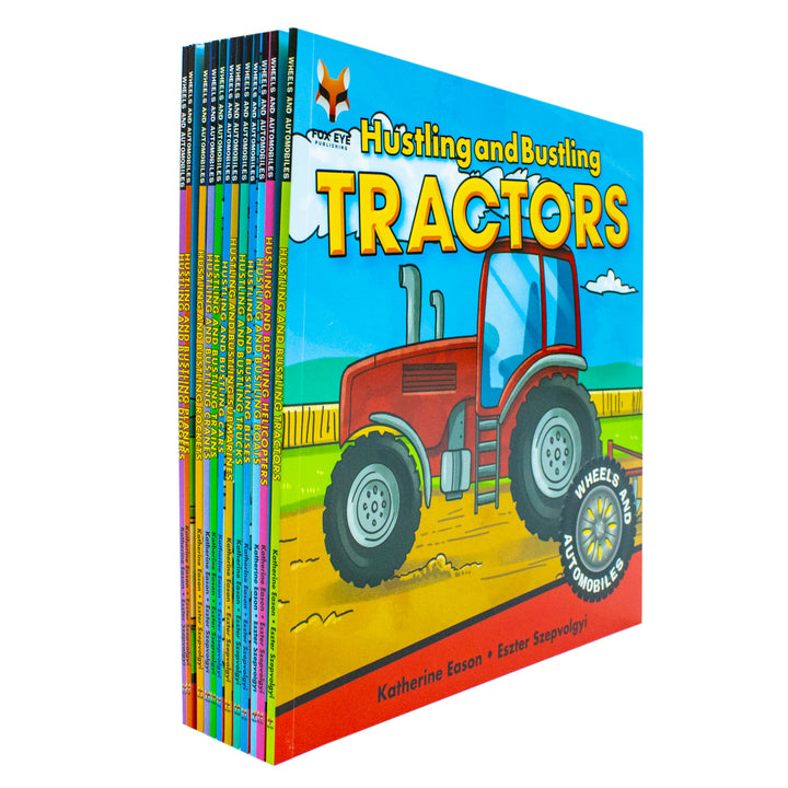 Wheels & Automobiles Collection: 12-Book Set – Educational Kids Books: Wheels, Machines, Boats, Buses & Cars for Fun Learning, Adventure & Creativity