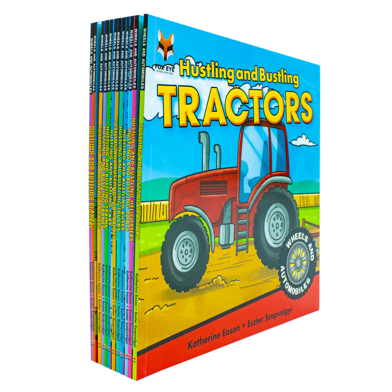 Wheels & Automobiles Collection: 12-Book Set – Educational Kids Books: Wheels, Machines, Boats, Buses & Cars for Fun Learning, Adventure & Creativity
