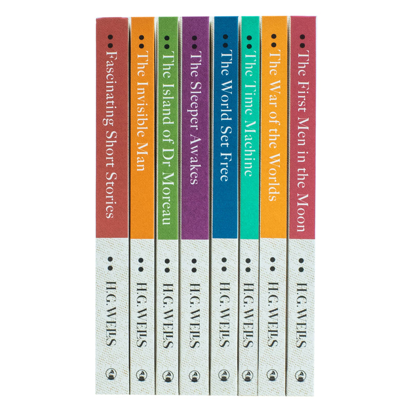 The Complete H.G. Wells 8 Books Hardback Collection Set - Classic Science Fiction Books Box Set by H.G. Wells - Must-Have Literature Collection