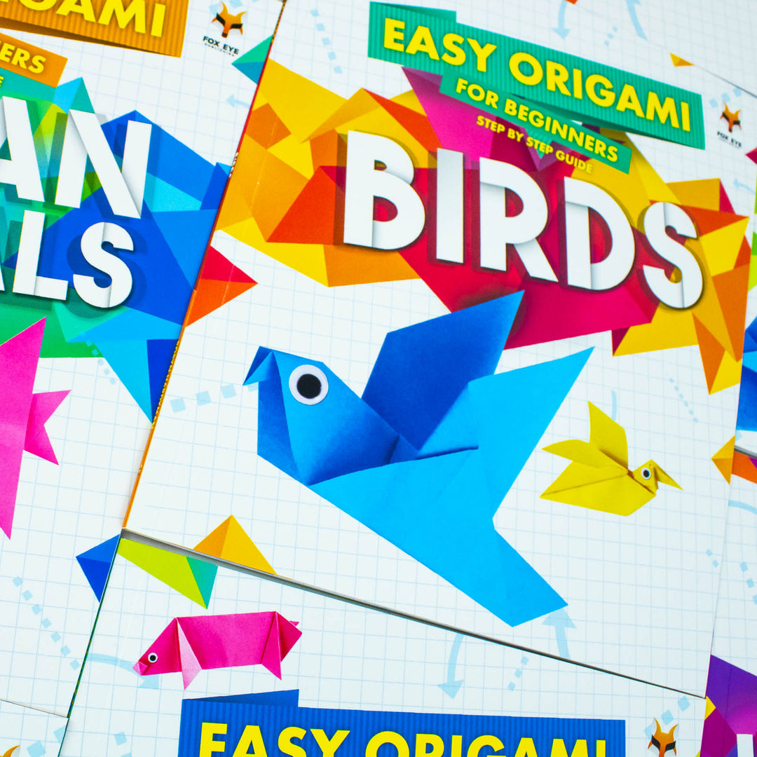 Step-by-Step Guide to Easy Origami for Beginners – 8 Book Set: Fun Paper Crafts for Kids with Birds, Dinosaurs, Pets, Animals & Creative Activities