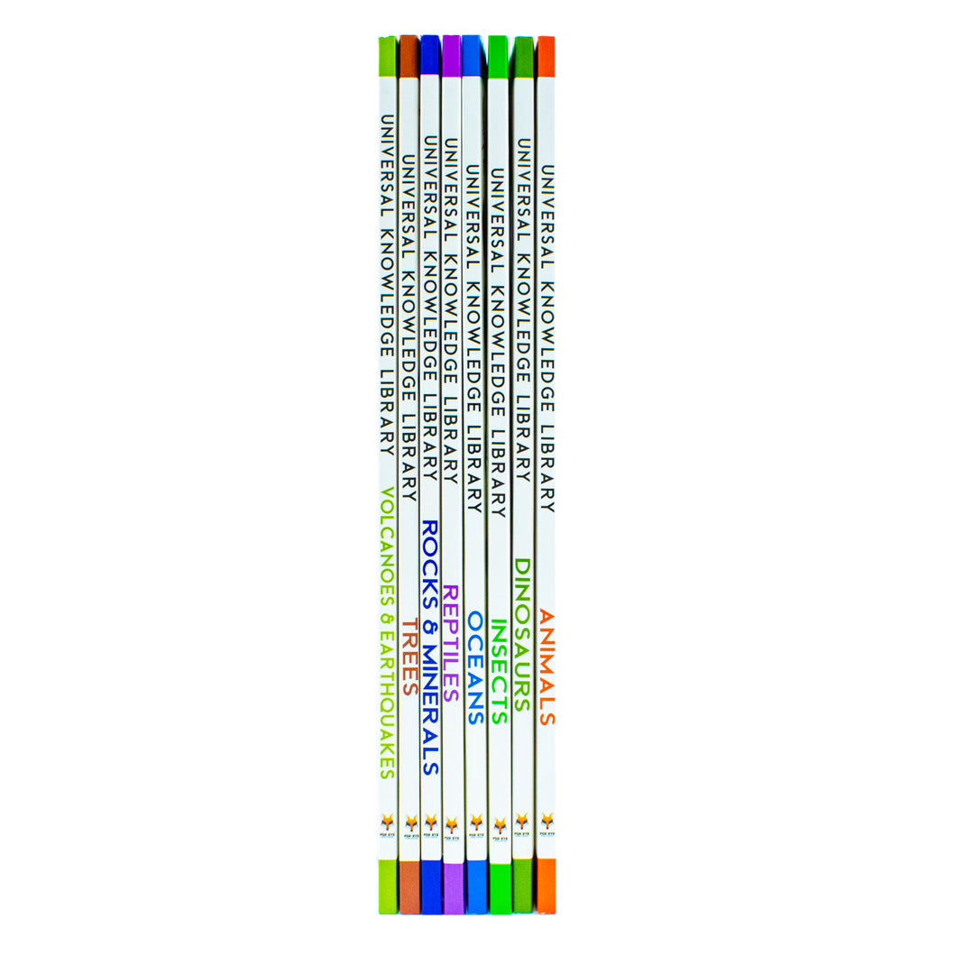 Universal Knowledge Library Animals and Nature 8 Volumes Book Collection Set