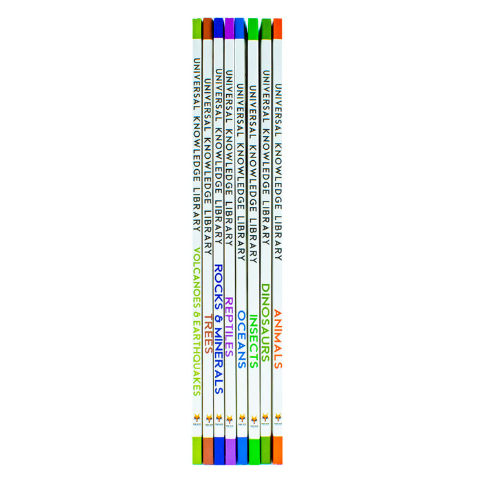 Universal Knowledge Library Animals and Nature 8 Volumes Book Collection Set