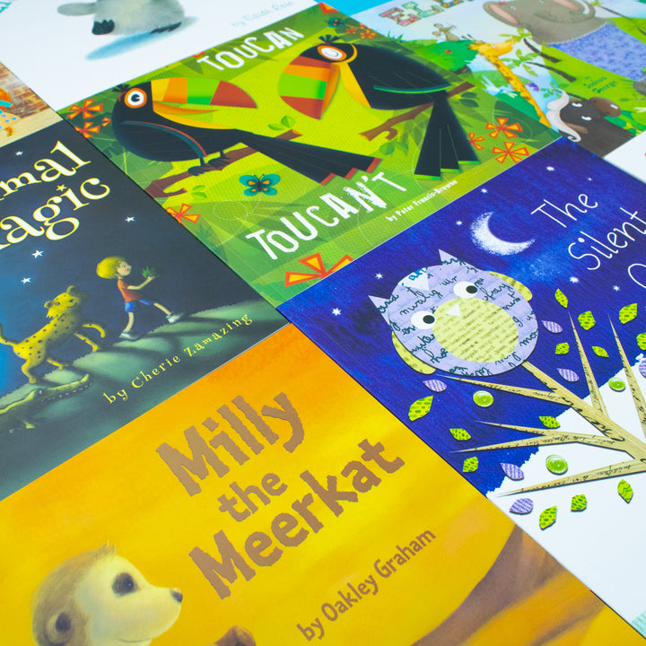 A Day at the Zoo– 10 Animal Stories Children's Picture Book Collection |Fun Illustrated Wildlife Adventures with Giraffe, Penguin, Meerkat & Alligator