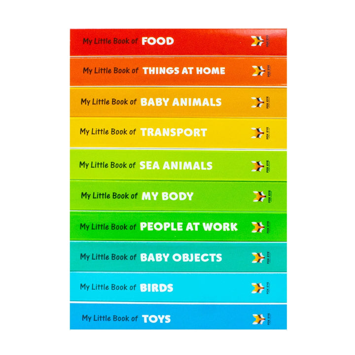 My Little Library – 10-Books Collection Set | Early Learning Board Books for Babies & Toddlers (Animals, Transport, Food, Toys, People & More)