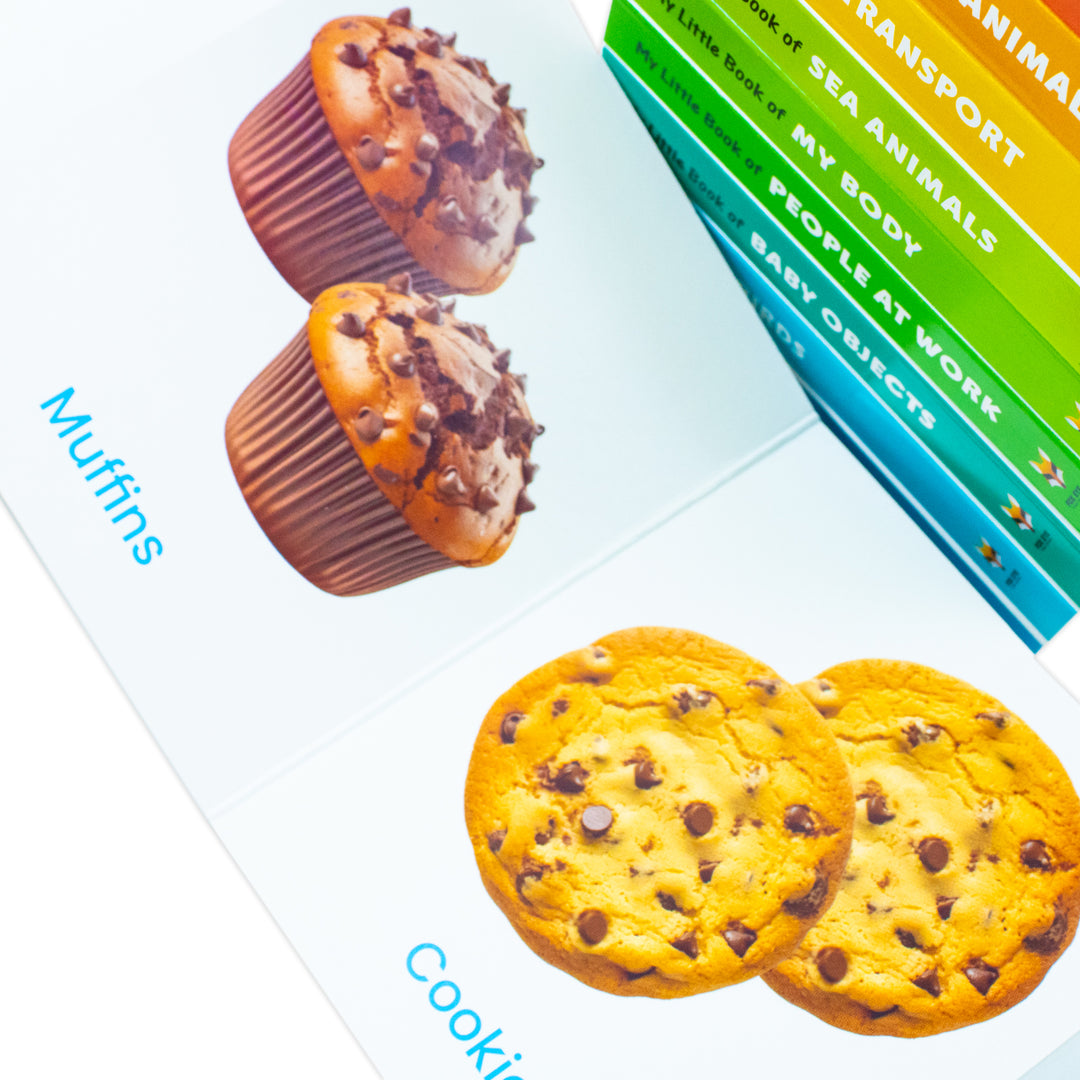 My Little Library – 10-Book Set Collection | Early Learning Board Books for Babies & Toddlers (Animals, Transport, Food, Toys, People & More)