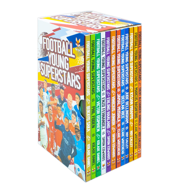 Football Young Superstars 12-Book Box Set | Inspiring Children's Sports Books on Jude Bellingham, Rashford, Mbappe, Haaland & More – Ages 12+