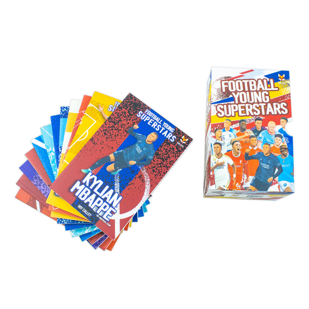 Football Young Superstars 12-Book Box Set | Inspiring Children's Sports Books on Jude Bellingham, Rashford, Mbappe, Haaland & More – Ages 12+