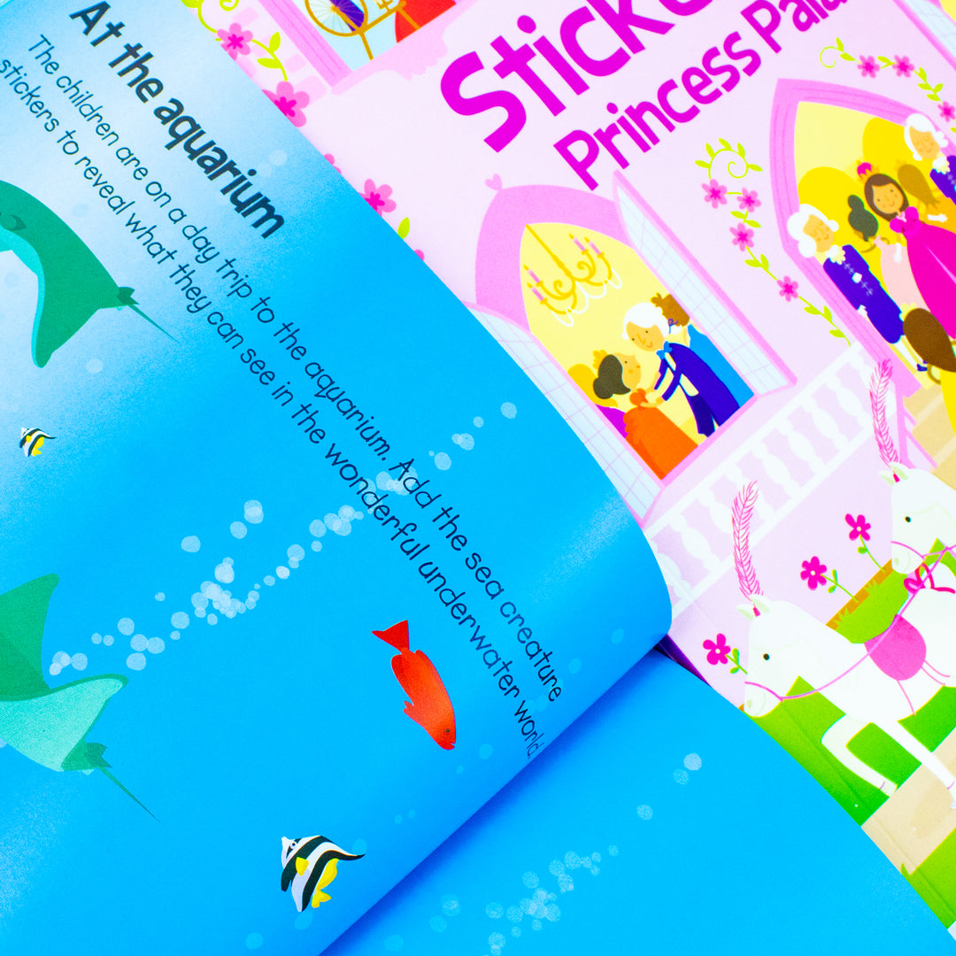 Dress Up Dolly 4 Sticker Book Set Activity Collection for Kids Fun Stickers, Fashion, Holiday, Princess, Wedding Themes Creative & Educational Play