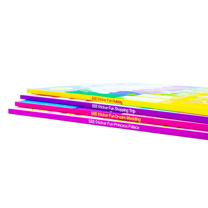 Dress Up Dolly 4 Sticker Book Set Activity Collection for Kids Fun Stickers, Fashion, Holiday, Princess, Wedding Themes Creative & Educational Play