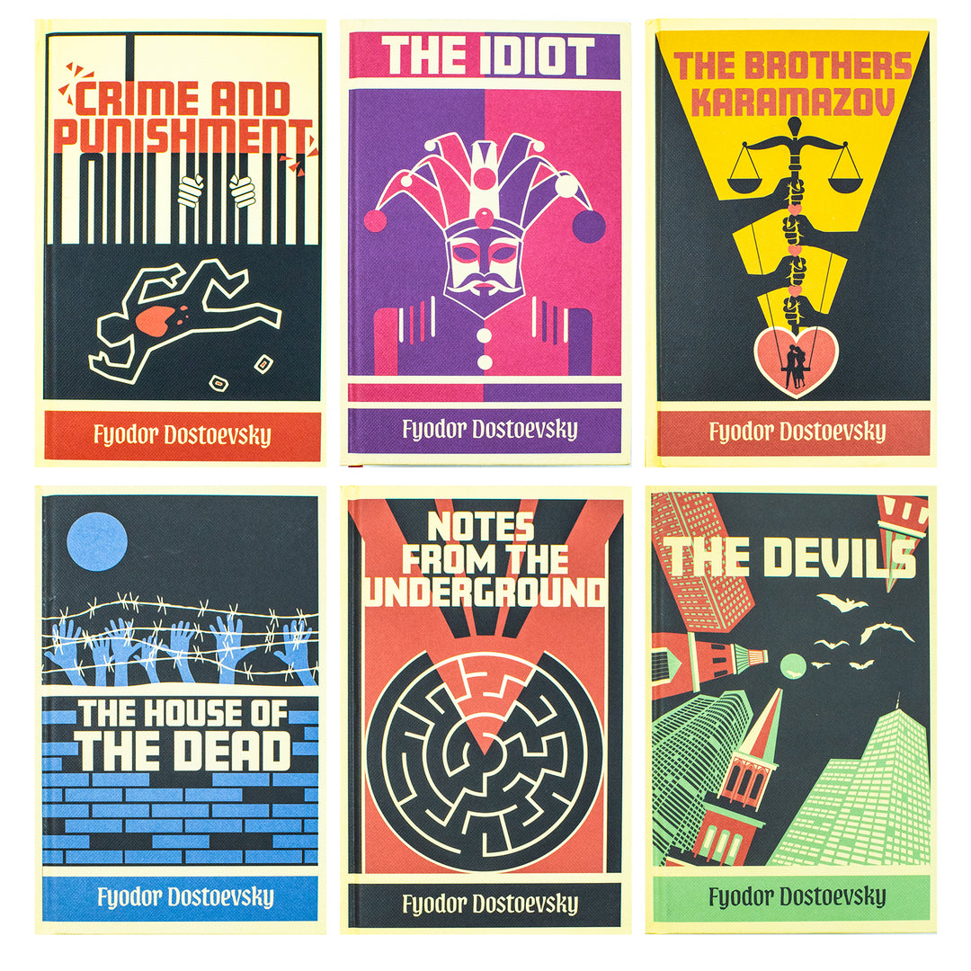 Fyodor Dostoevsky Complete Collection | 6-Book Box Set – Classic literature, Russian fiction, philosophy, timeless novels, must-read for book lovers