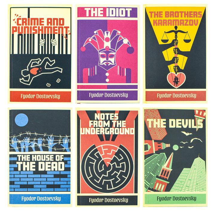 Fyodor Dostoevsky Complete Collection | 6-Book Box Set – Classic literature, Russian fiction, philosophy, timeless novels, must-read for book lovers