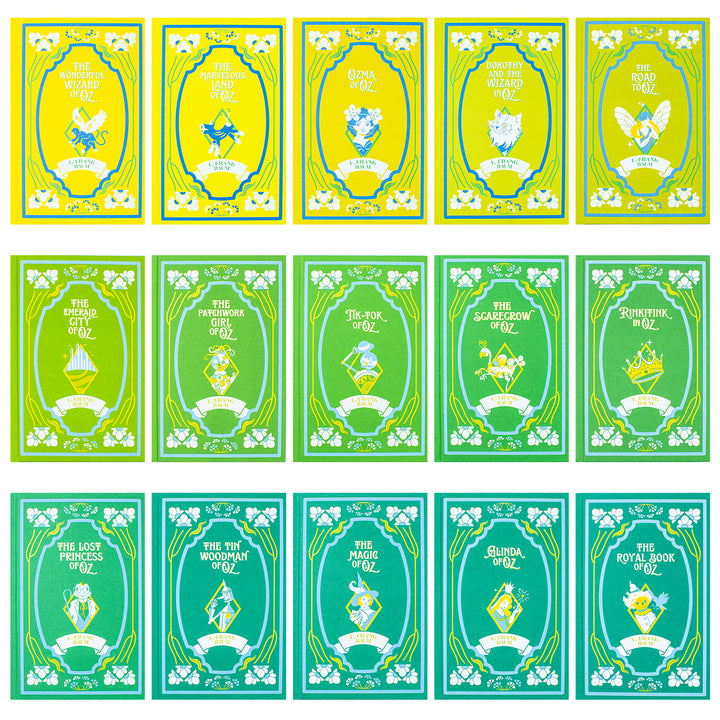 The Wizard of Oz 15-Book Hardcover Collection for Young Readers–Classic Illustrated Fantasy Adventure Tales of Magic Imagination Fun & Family Series