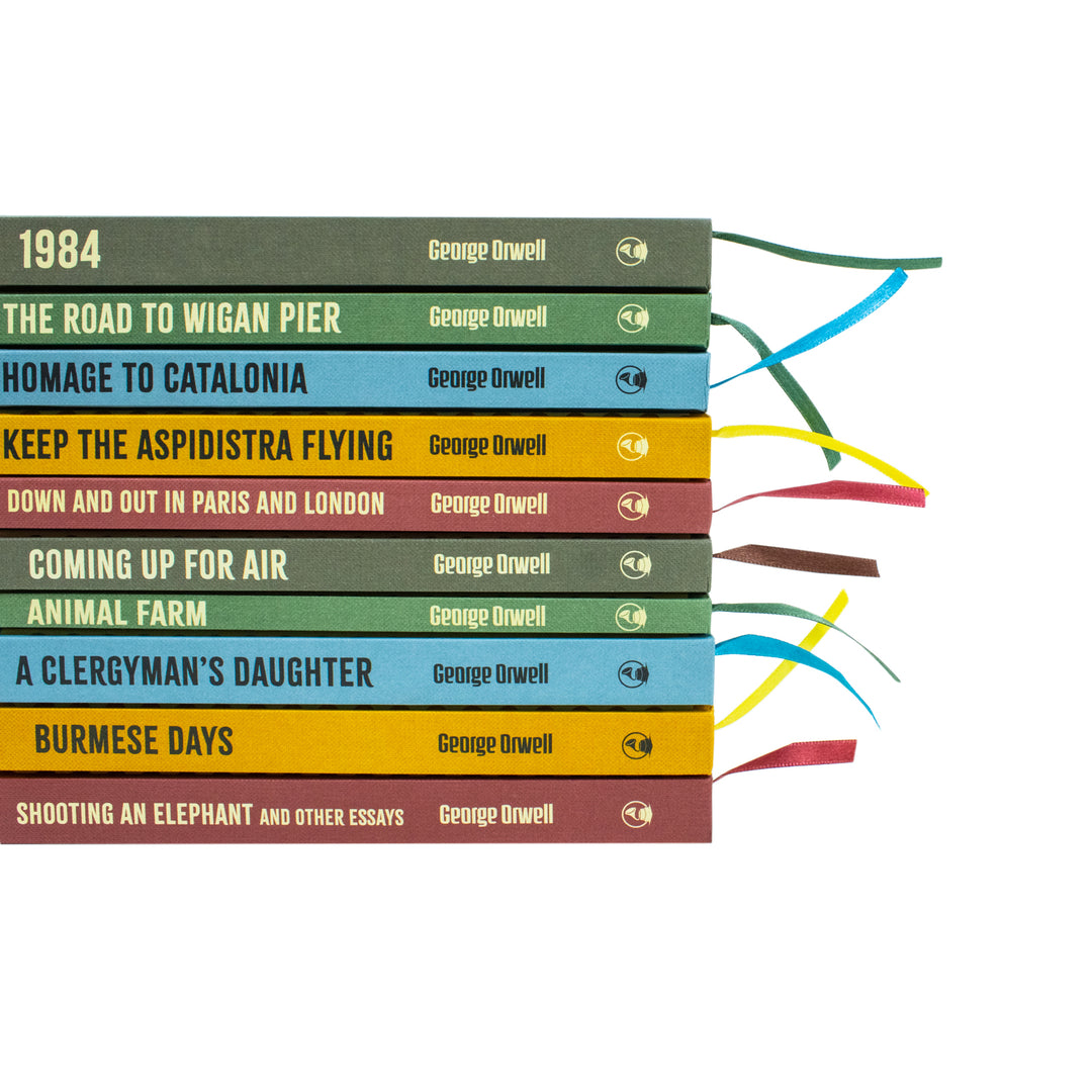 The Greatest Works Of George Orwell 10 Books Hardback Collection (1984, Animal Farm, The Road To Wigan Pier, Homage To Catalonia, Keep The Aspidistra Flying, Down And Out In Paris And London