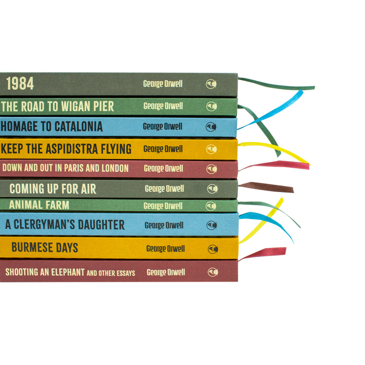 The Greatest Works Of George Orwell 10 Books Hardback Collection (1984, Animal Farm, The Road To Wigan Pier, Homage To Catalonia, Keep The Aspidistra Flying, Down And Out In Paris And London