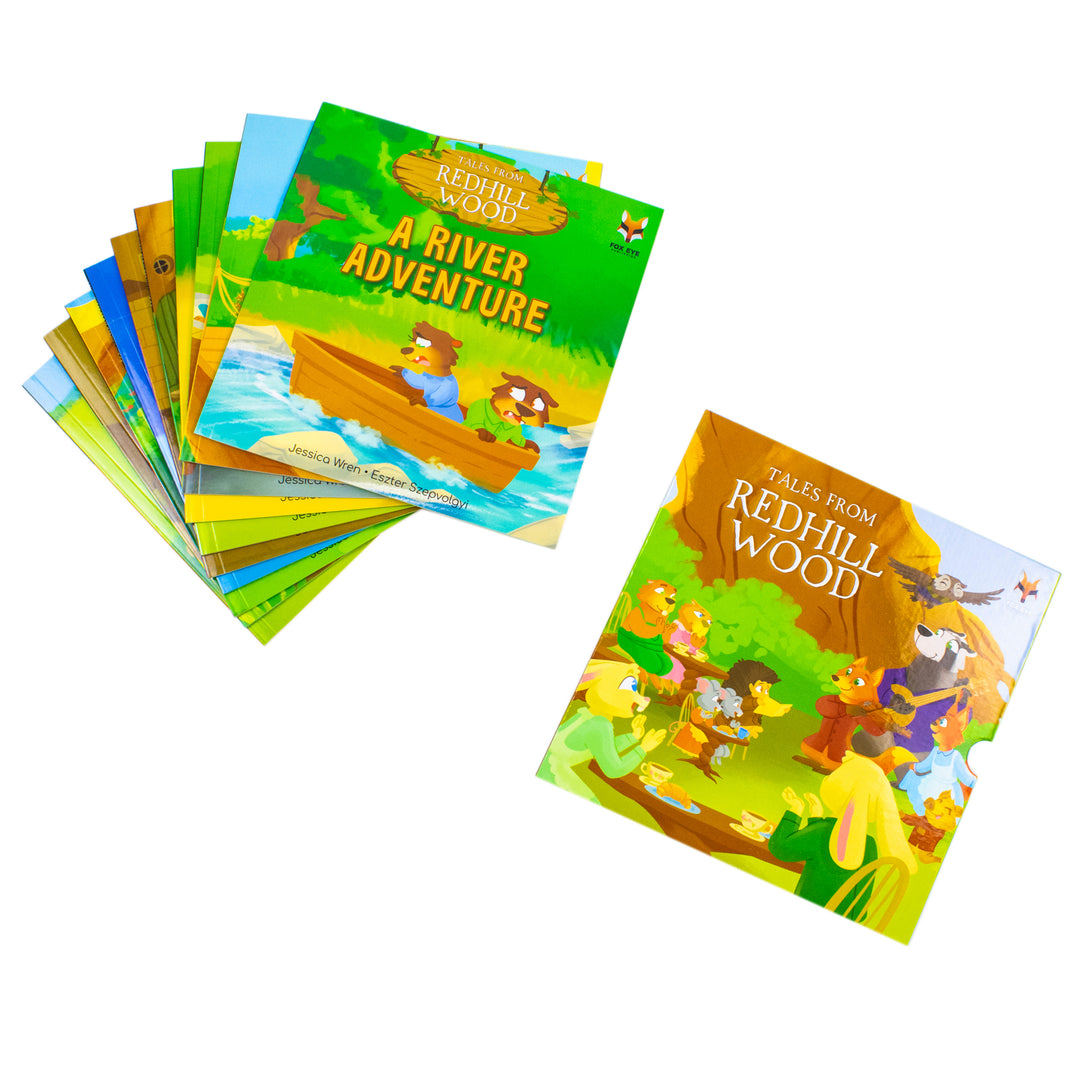 Tales from Redhill Wood 10 Books Collection Set by Jessica Wren: A Summer Wedding, A Sleepy Winter, A Squirrel Adventure, A River Adventure, A Treetop Adventure and More