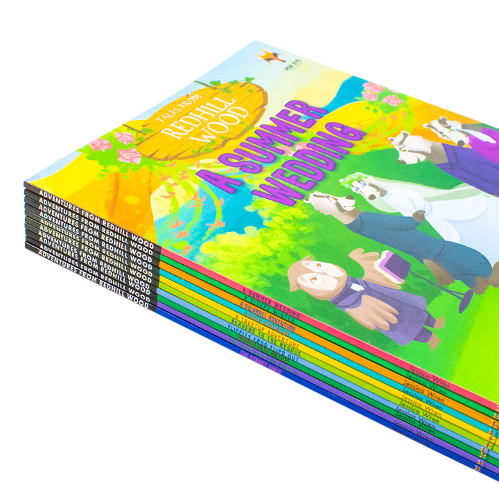 Tales from Redhill Wood 10 Books Collection Set by Jessica Wren: A Summer Wedding, A Sleepy Winter, A Squirrel Adventure, A River Adventure, A Treetop Adventure and More
