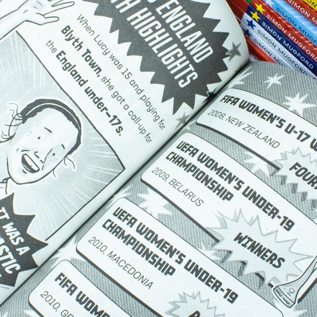 Football Superstars 10 Books Collection Rules Mega Pack Set By Simon Mugford & Dan Green