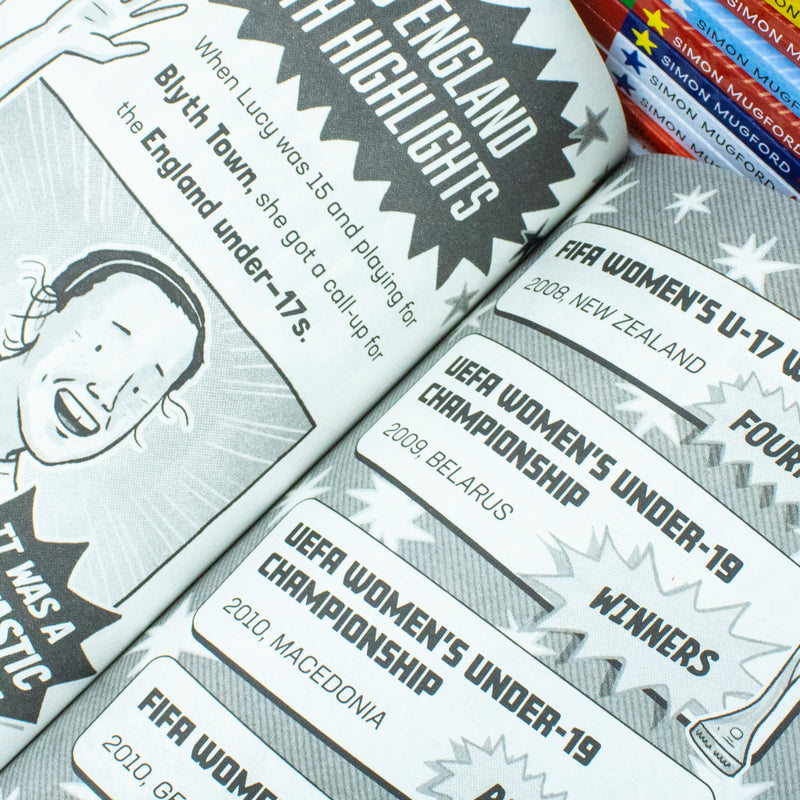 Football Superstars 10 Books Collection Rules Mega Pack Set By Simon Mugford & Dan Green