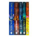 Terry Pratchett Discworld Novels 5-Book Collection Box Set: The Colour of Magic, Equal Rites, Mort, Guards! Guards! Going Postal – Fantasy Book Series