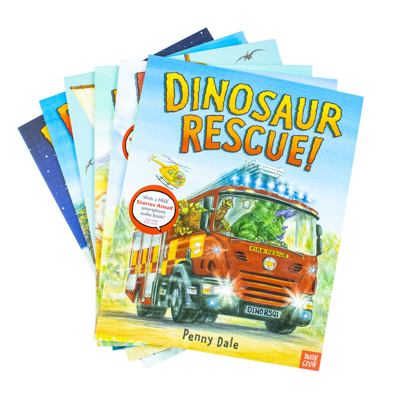 Penny Dale's Dinosaurs 6 Books Set With a Free Stories Audio Book! (Dinosaur Rescue, Dinosaur Dig, Dinosaur Zoom, Dinosaur Rocket, Dinosaur Pirates & Dinosaur Farm)
