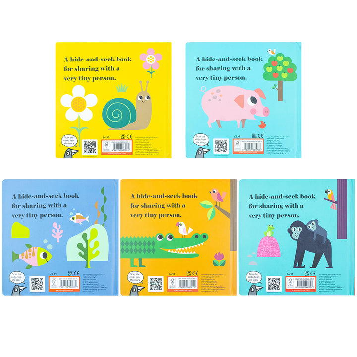 Felt Flaps and a Mirror Where's Series 5-Book Collection by Ingela P Arrhenius| Interactive Board Books for Kids| Fun Animal Stories & Preschool Books