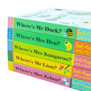 Felt Flaps and a Mirror Where's Series 5-Book Collection by Ingela P Arrhenius| Interactive Board Books for Kids| Fun Animal Stories & Preschool Books