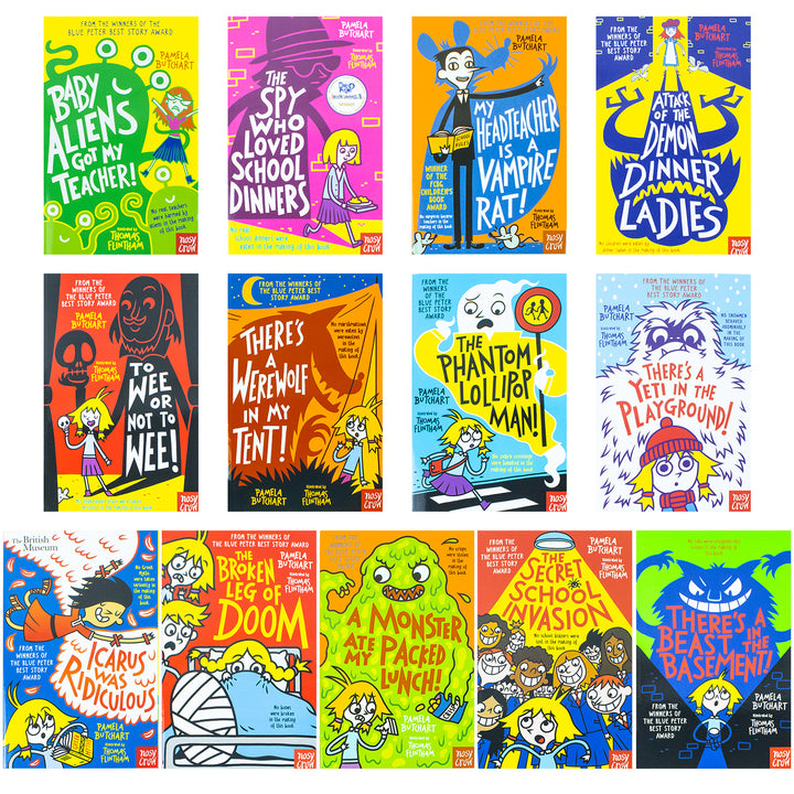 Baby Aliens Series 13 Books Collection Set By Pamela Butchart (Baby Aliens Got My Teacher, The Spy Who Loved School Dinners, My Headteacher is a Vampire Rat, Attack of the Demon Dinner Ladies & More)