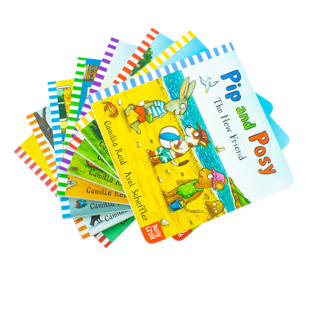 Pip and Posy's Box Set of 8 Books to Treasure - Everyday Toddler Adventures and help children learn about the values of friendship and kindness| Board Books