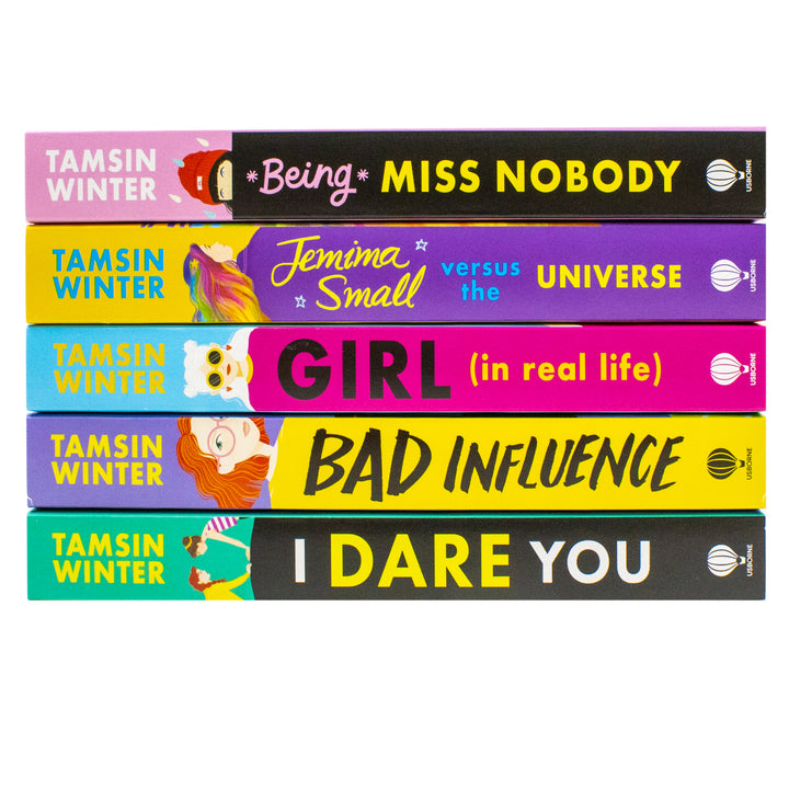Tamsin Winter 5 Books Collection Set (Being Miss Nobody, Jemima Small Versus the Universe, Girl (In Real Life), Bad Influence and I Dare You) | Paperback