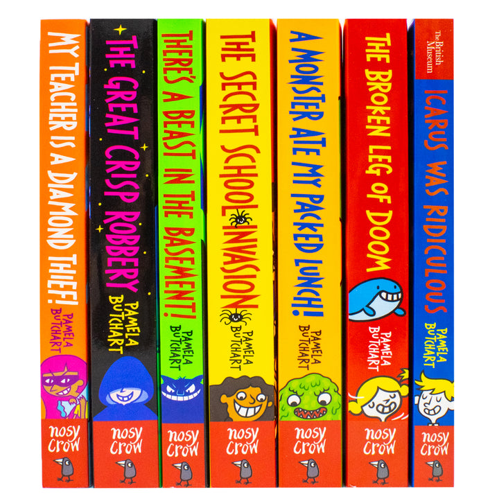 Izzy and Friends (Baby Aliens) Series Collection 9–15 Books Set by Pamela Butchart (Icarus Was Ridiculous, Broken Leg of Doom, A Monster Ate My Packed Lunch, Secret School Invasion, Great Crisp Robbery & More)