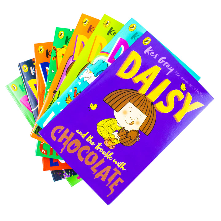 Daisy And Trouble 8 Books Collection Set by Kes Gray (Chocolate,School Trips,Nature,Christmas,Unicorns,London,Space,Shopping)