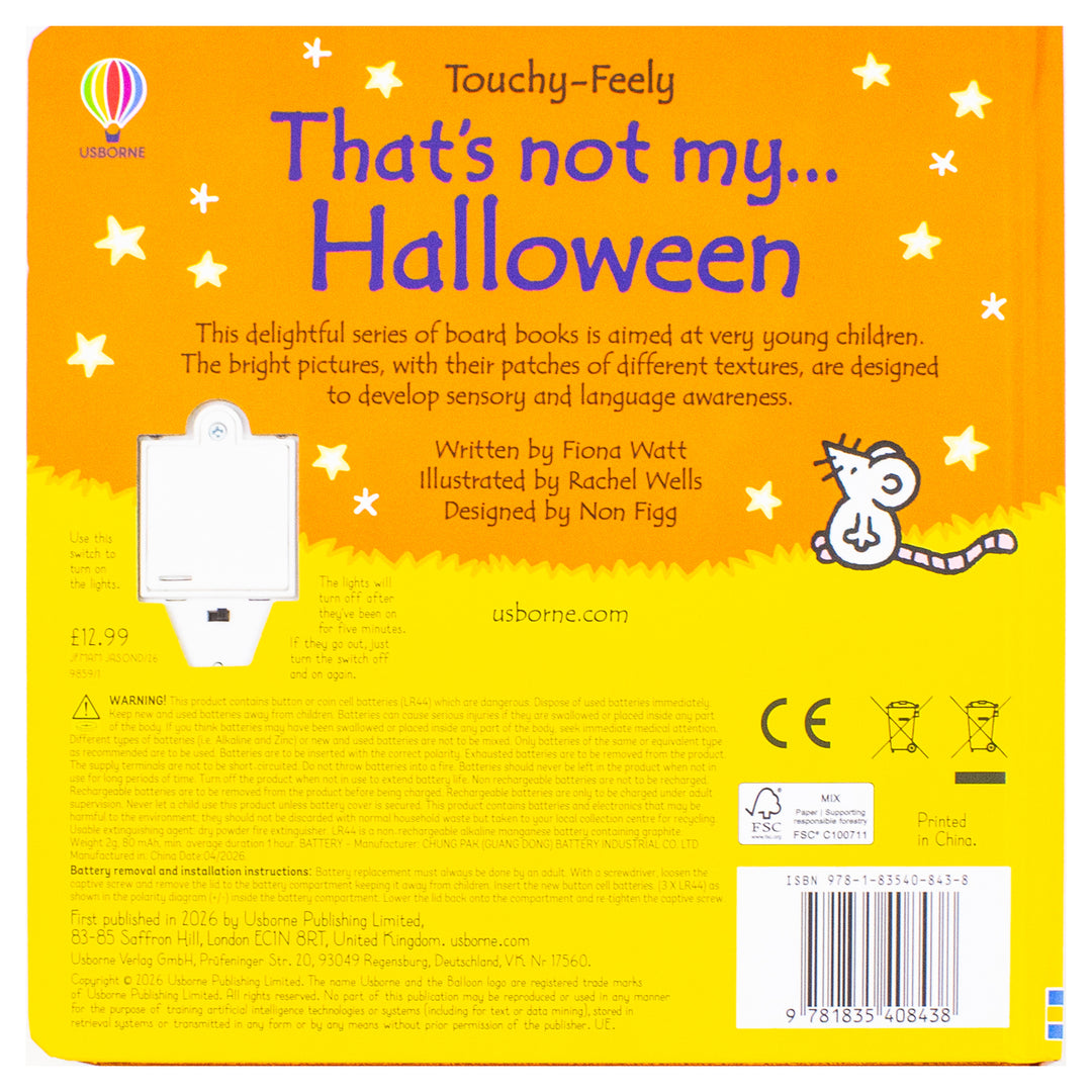 That’s Not My Halloween – Touch & Feel Baby Book by Usborne