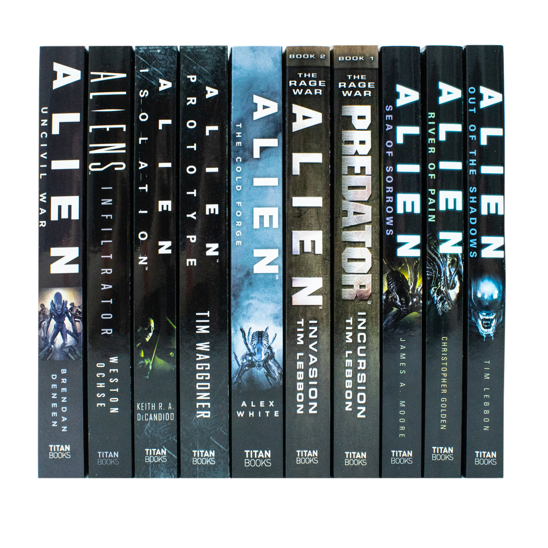Alien Series 10 Books Collection Set (Out of The Shadows, Sea of Sorrows, River of Pain, Incursion, Invasion, The Cold Forge, Prototype, Isolation, Uncivil War, Infiltrator)