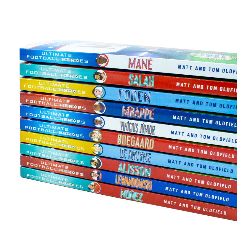 The Ultimate Football Heroes Book Set Series 2: 10 Iconic Player Stories (Suarez, Salah, Mbappé, Mane, Kante, Alisson& More!