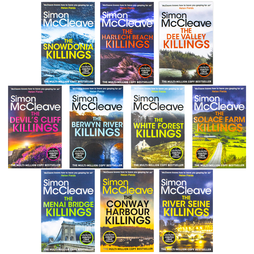 DI Ruth Hunter Crime Thriller Series 10 Book Collection Set – The Snowdonia Killings, The Devil's Cliff Killings, The River Seine Killings & More
