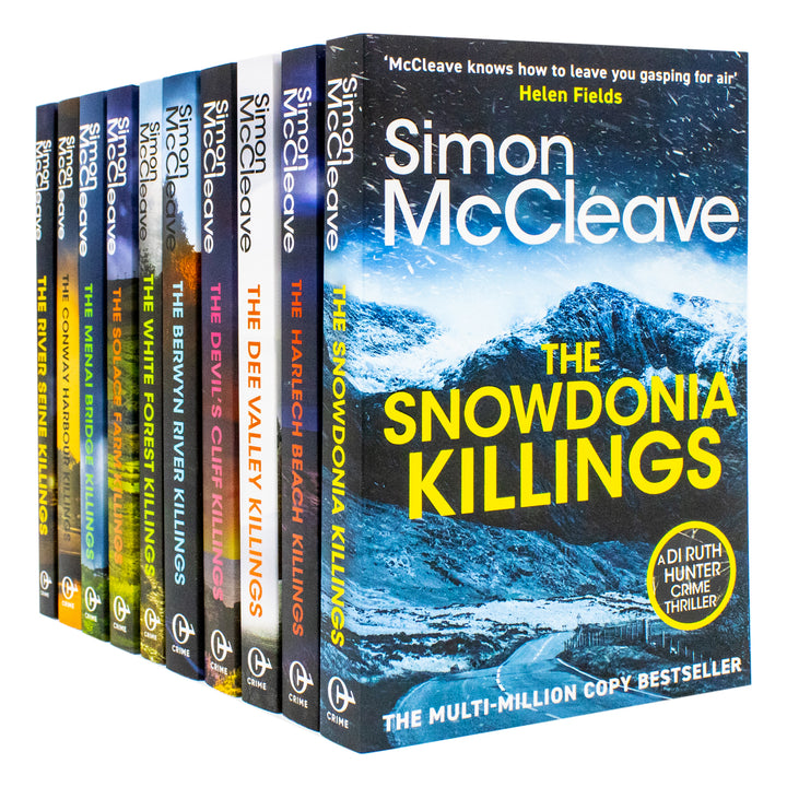 DI Ruth Hunter Crime Thriller Series 10 Book Collection Set – The Snowdonia Killings, The Devil's Cliff Killings, The River Seine Killings & More