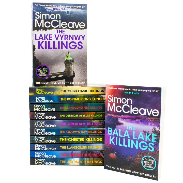 DI Ruth Hunter Series 1-12 Books Collection Set By Simon McCleave (Paperback) -The Lake Vyrnwy Killings, The Chirk Castle Killings,The Colwyn Bay Killings and MORE!